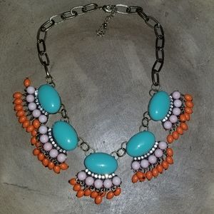 Turquoise Bead Statement Necklace
